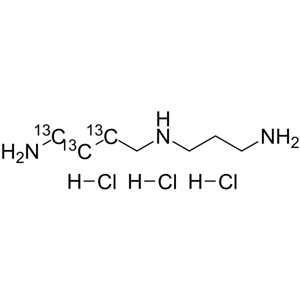 Spermidine-13C4 hydrochloride (Spermidine 13C4 trihydrochloride (trihydrochloride)) 1313734-84-7